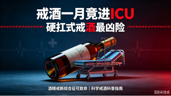 『华福科普』戒酒一月反进ICU？医生提醒：硬扛戒酒当心“酒精戒断综合征”