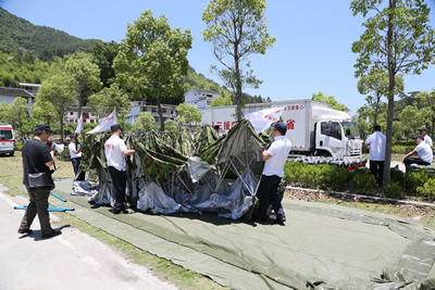 平战结合 常备不懈——我院省级紧急医学救援三队开展自然灾害应急救援演练 平战结合 常备不懈——我院省级紧急医学救援三队开展自然灾害应急救援演练