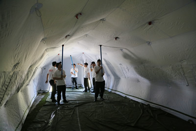 平战结合 常备不懈——我院省级紧急医学救援三队开展自然灾害应急救援演练 平战结合 常备不懈——我院省级紧急医学救援三队开展自然灾害应急救援演练