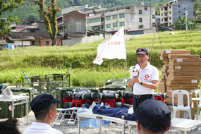 三伏酷暑战高温  应急救援练“强兵”--我院省级紧急医学救援三队开展自然灾害应急救援演练