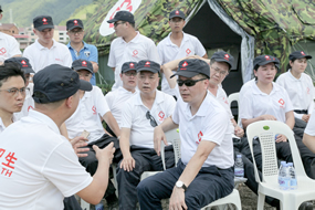 三伏酷暑战高温  应急救援练“强兵”--我院省级紧急医学救援三队开展自然灾害应急救援演练