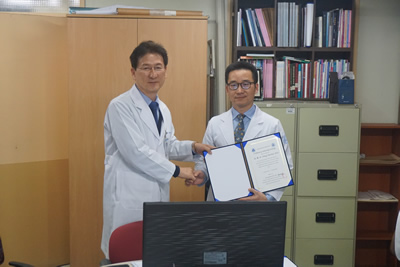 整形外科王美水主任医师在韩国研修获殊荣 整形外科王美水主任医师在韩国研修获殊荣