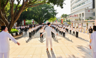 『回迁福州40年』爱心义诊惠民生，八段锦韵送健康！福医附一医院举办回迁福州40周年系列健康惠民活动